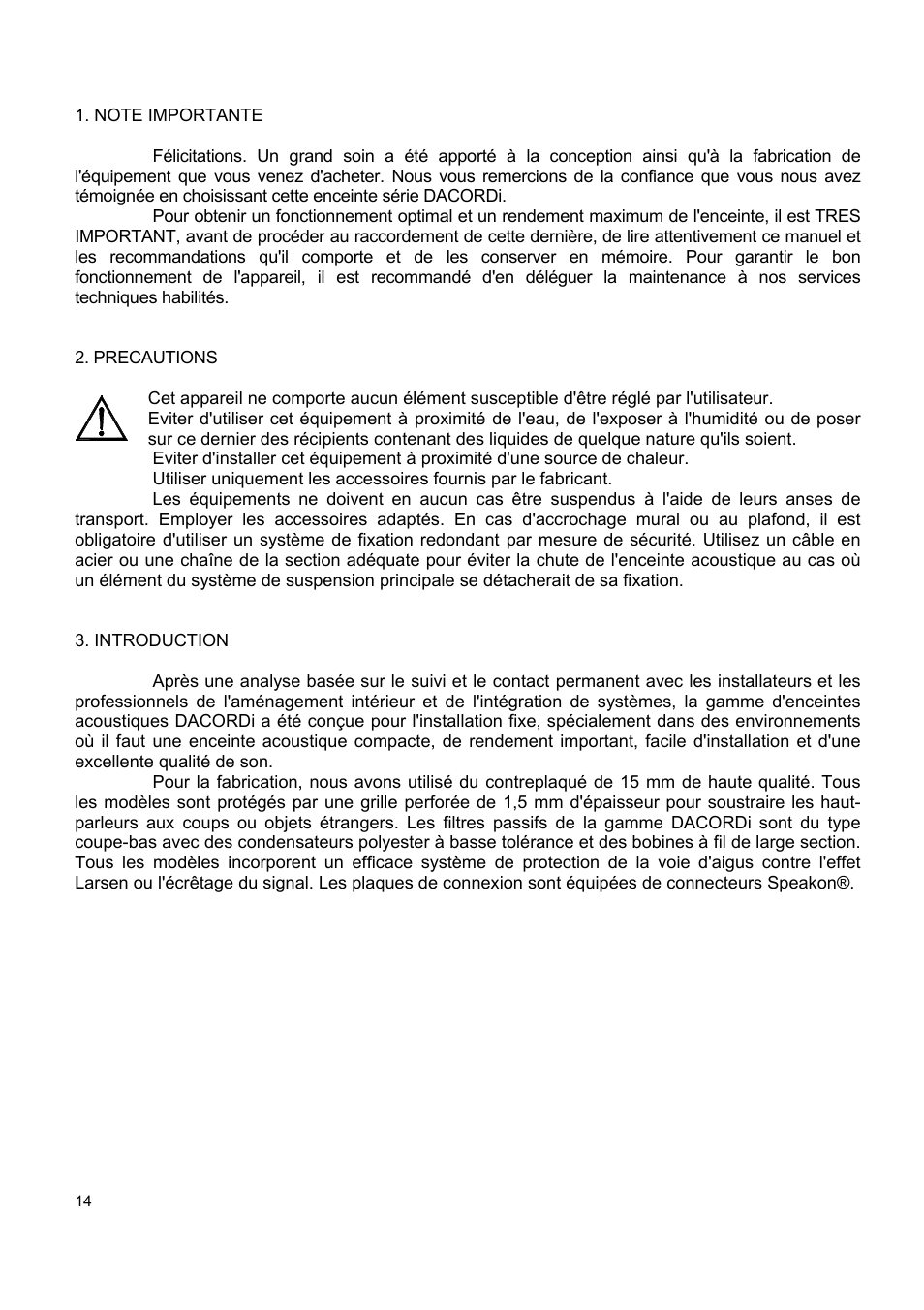 Ecler DACORD-i User Manual | Page 14 / 24