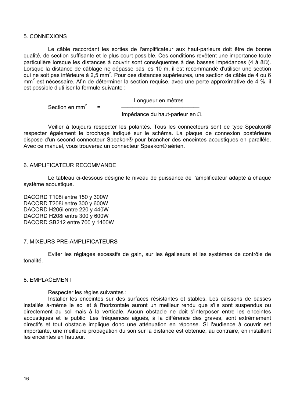 Ecler DACORD-i User Manual | Page 16 / 24