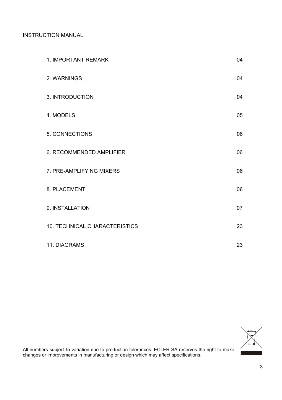 Ecler DACORD-i User Manual | Page 3 / 24