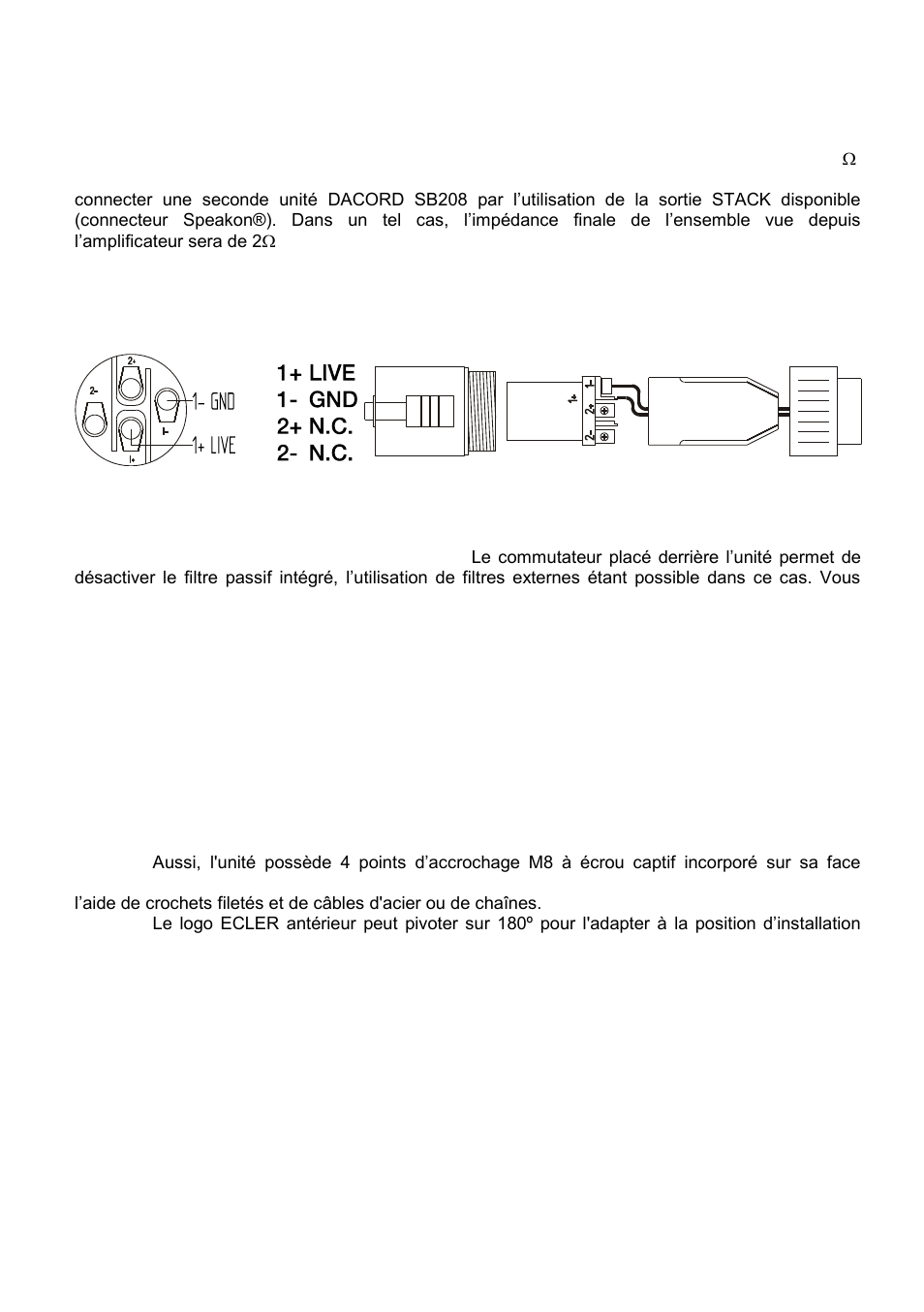 Ecler DACORD SB208 User Manual | Page 11 / 16