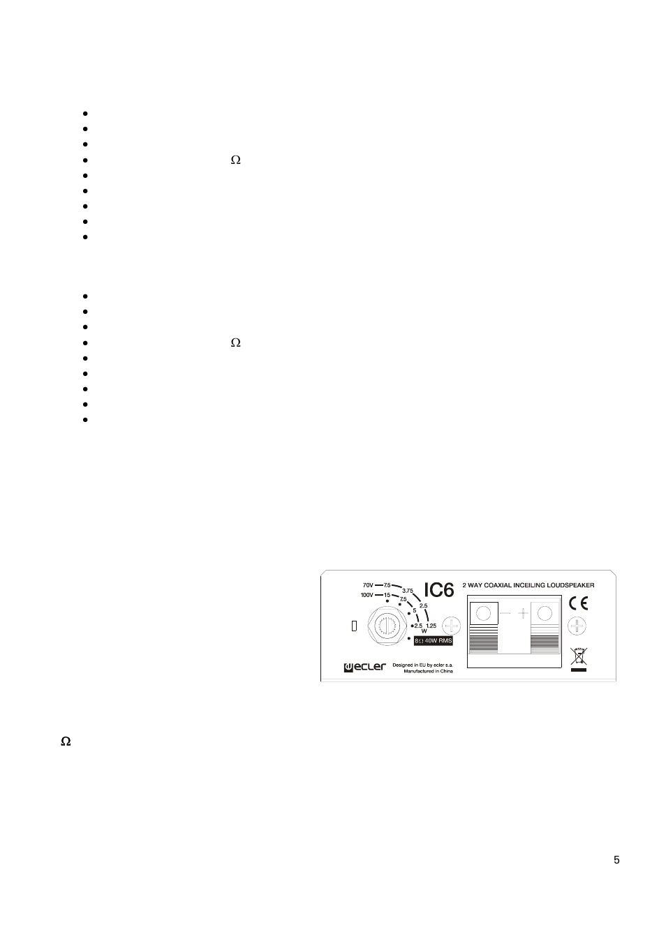 Ecler IC SERIES User Manual | Page 5 / 20