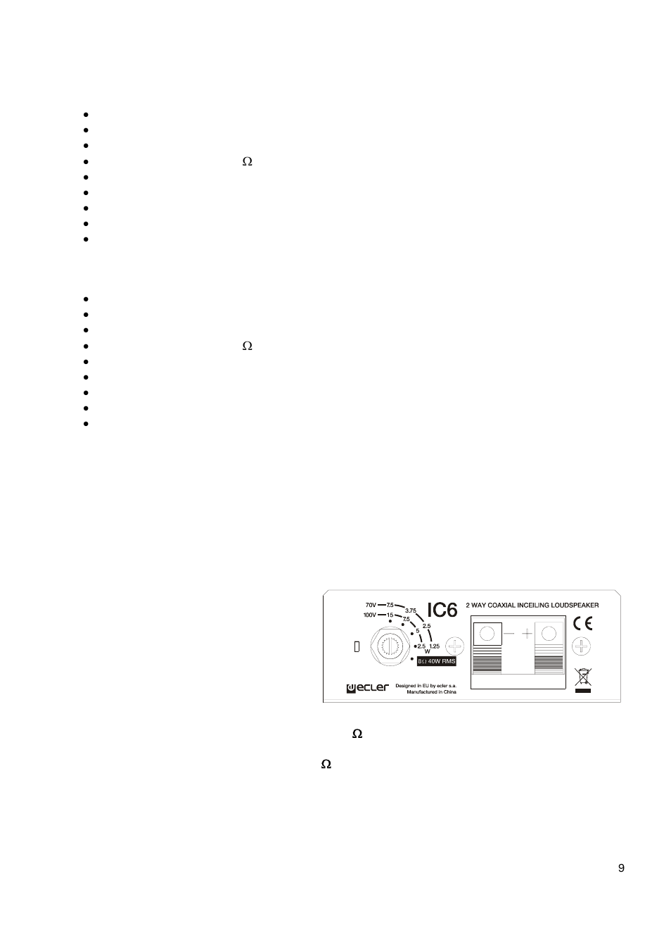 Ecler IC SERIES User Manual | Page 9 / 20