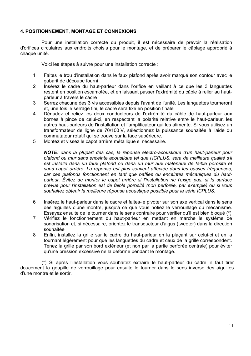 Ecler ICPLUS SERIES User Manual | Page 11 / 20