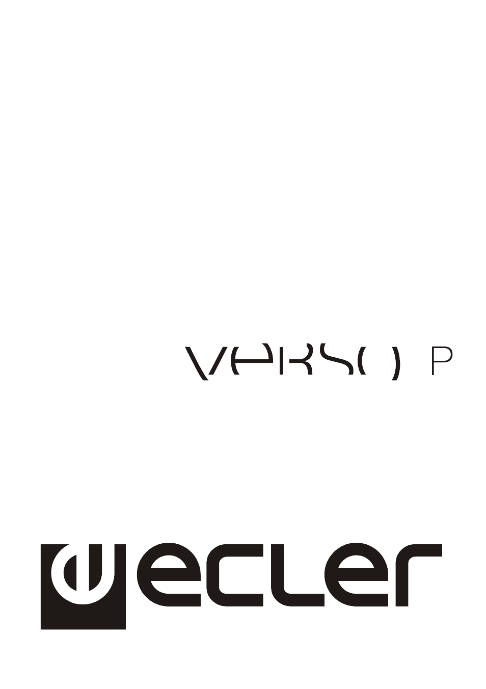 Ecler VERSO P User Manual | 40 pages