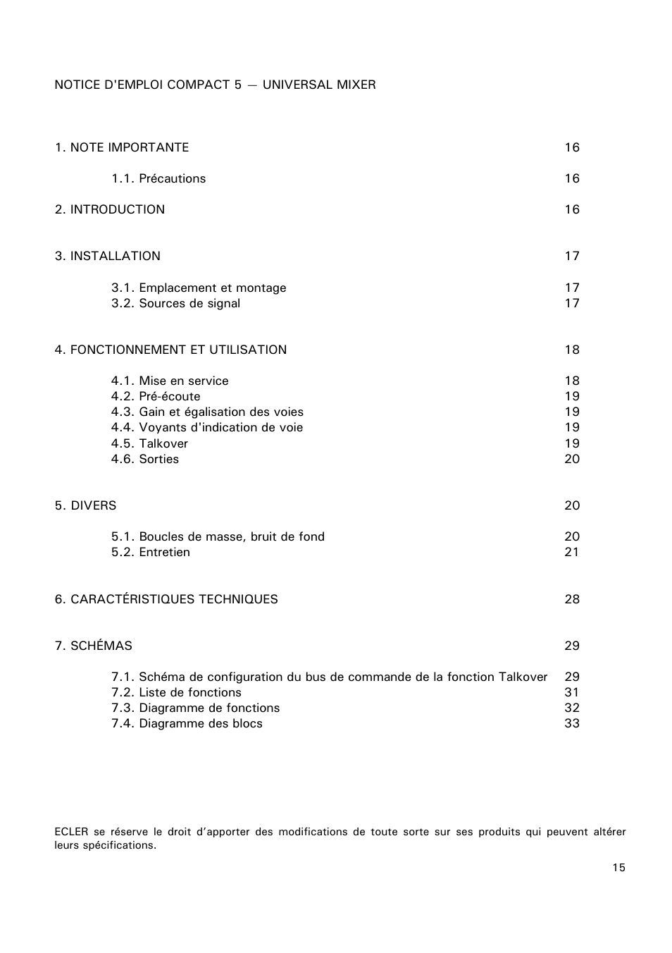 Ecler COMPACT 5 User Manual | Page 15 / 34