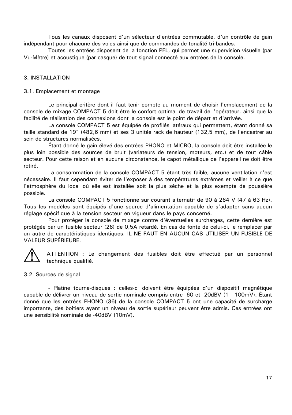 Ecler COMPACT 5 User Manual | Page 17 / 34