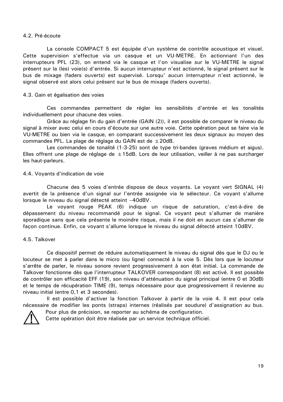 Ecler COMPACT 5 User Manual | Page 19 / 34