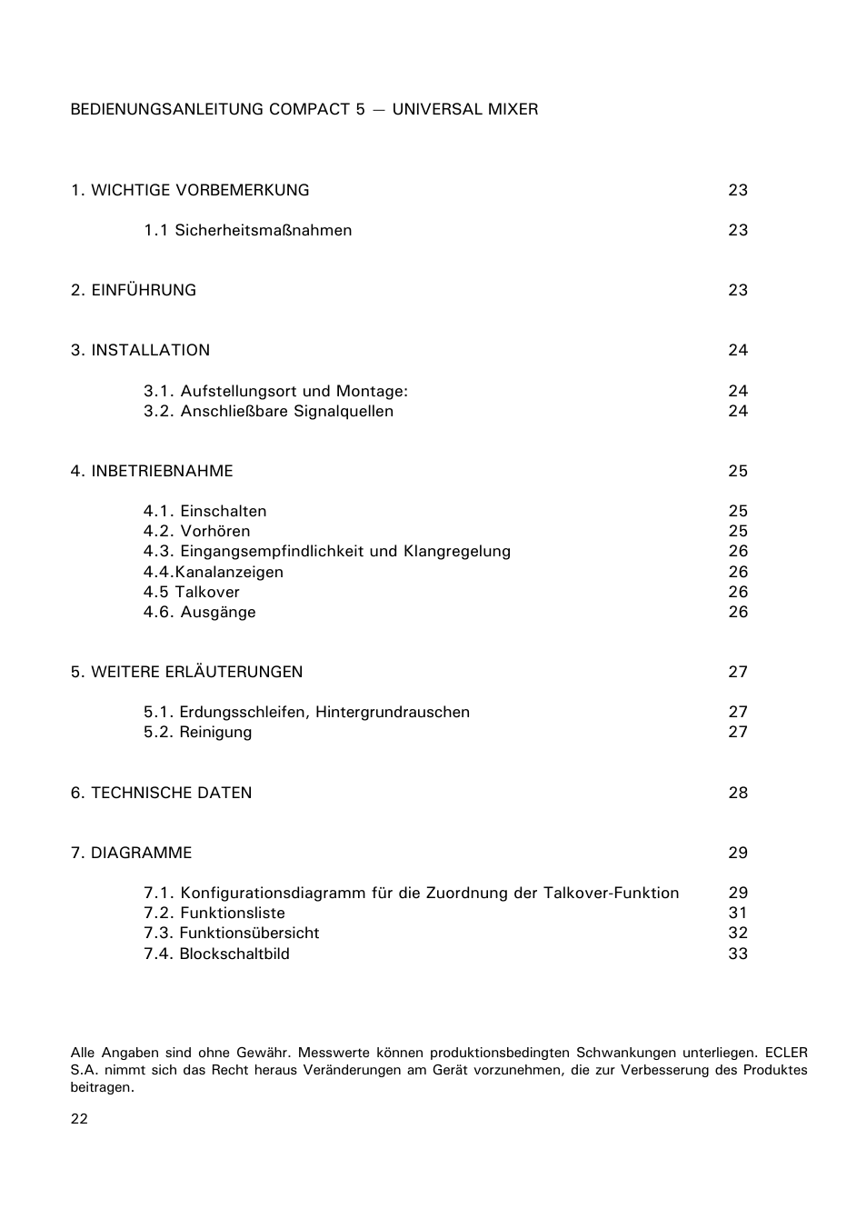 Ecler COMPACT 5 User Manual | Page 22 / 34