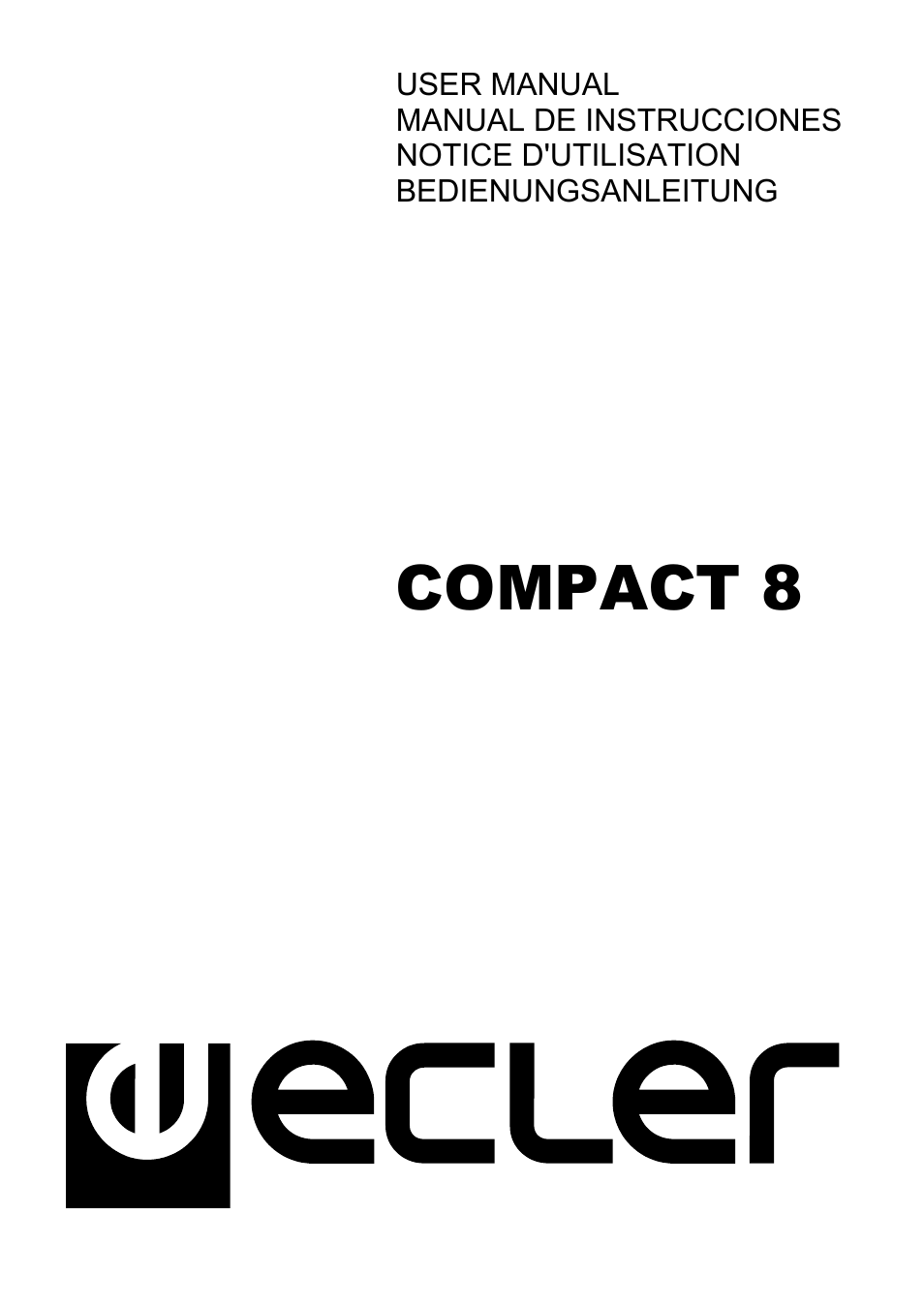 Ecler COMPACT 8 User Manual | 32 pages