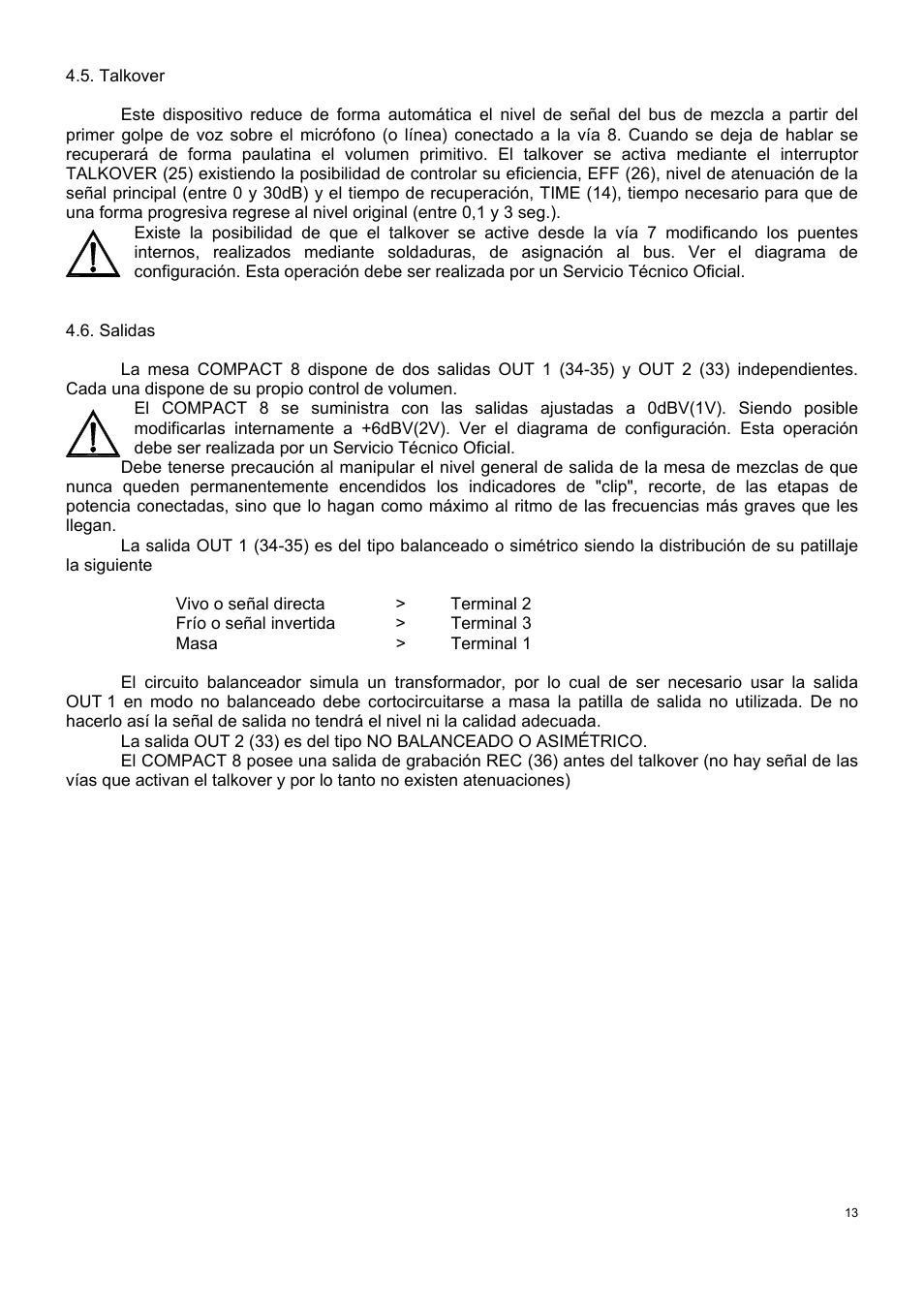 Ecler COMPACT 8 User Manual | Page 13 / 32