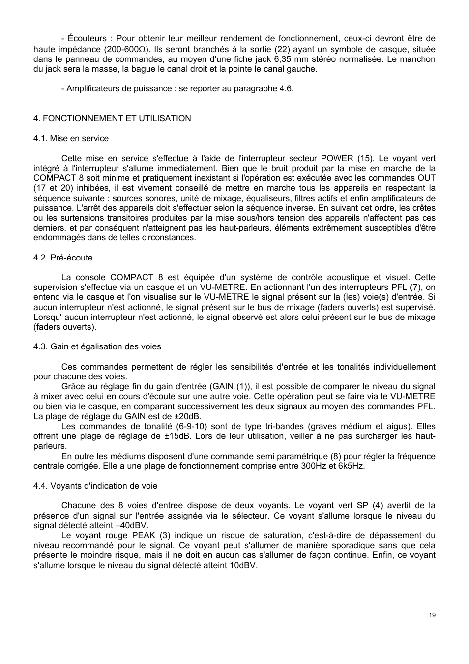 Ecler COMPACT 8 User Manual | Page 19 / 32