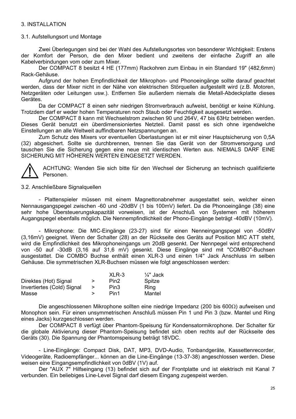 Ecler COMPACT 8 User Manual | Page 25 / 32