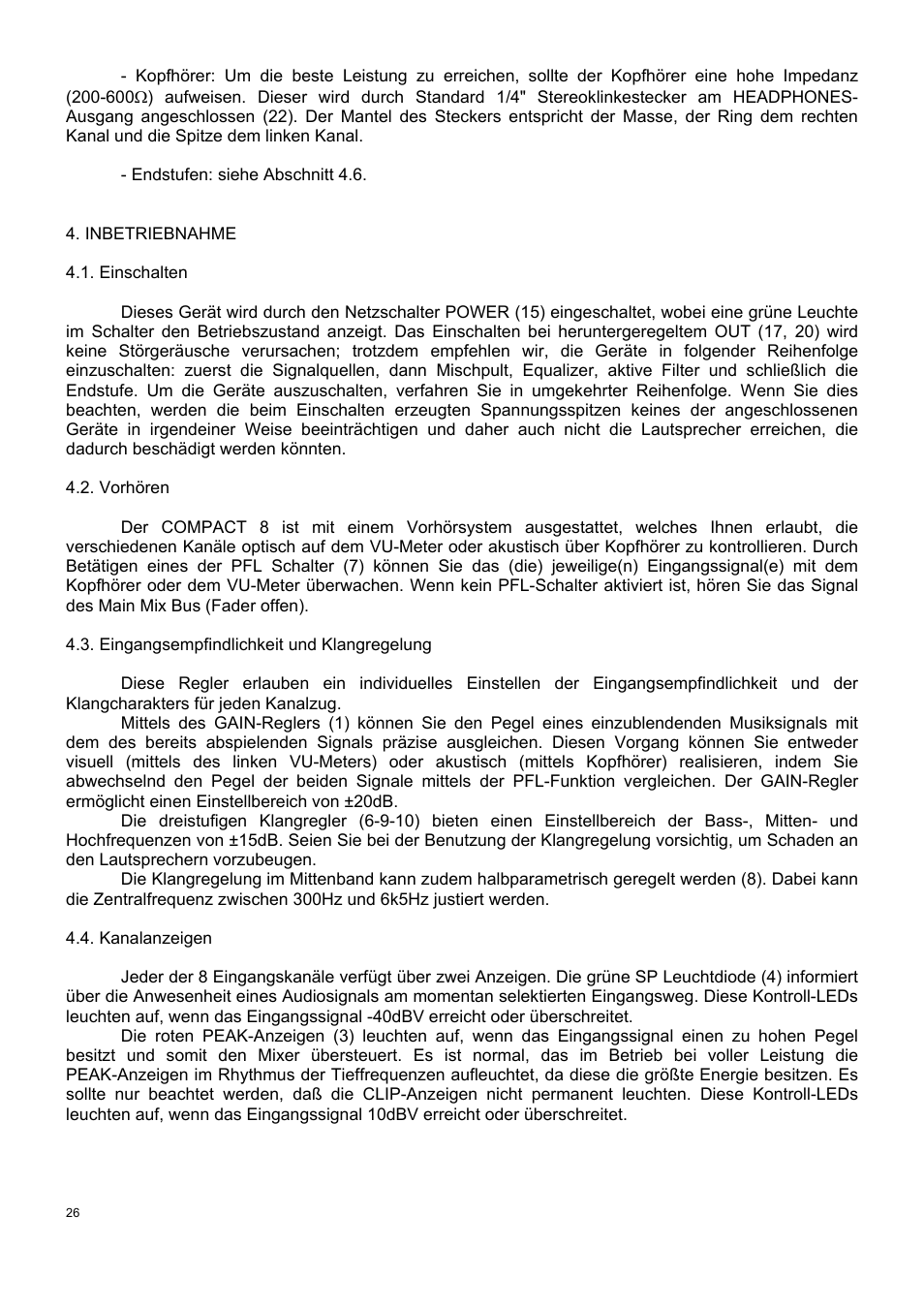 Ecler COMPACT 8 User Manual | Page 26 / 32