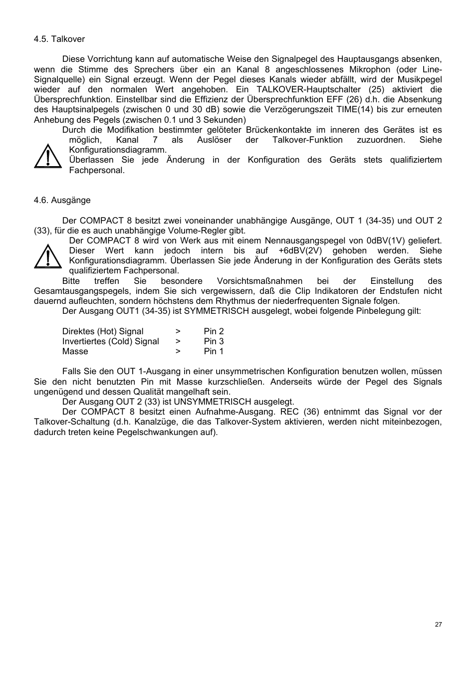 Ecler COMPACT 8 User Manual | Page 27 / 32