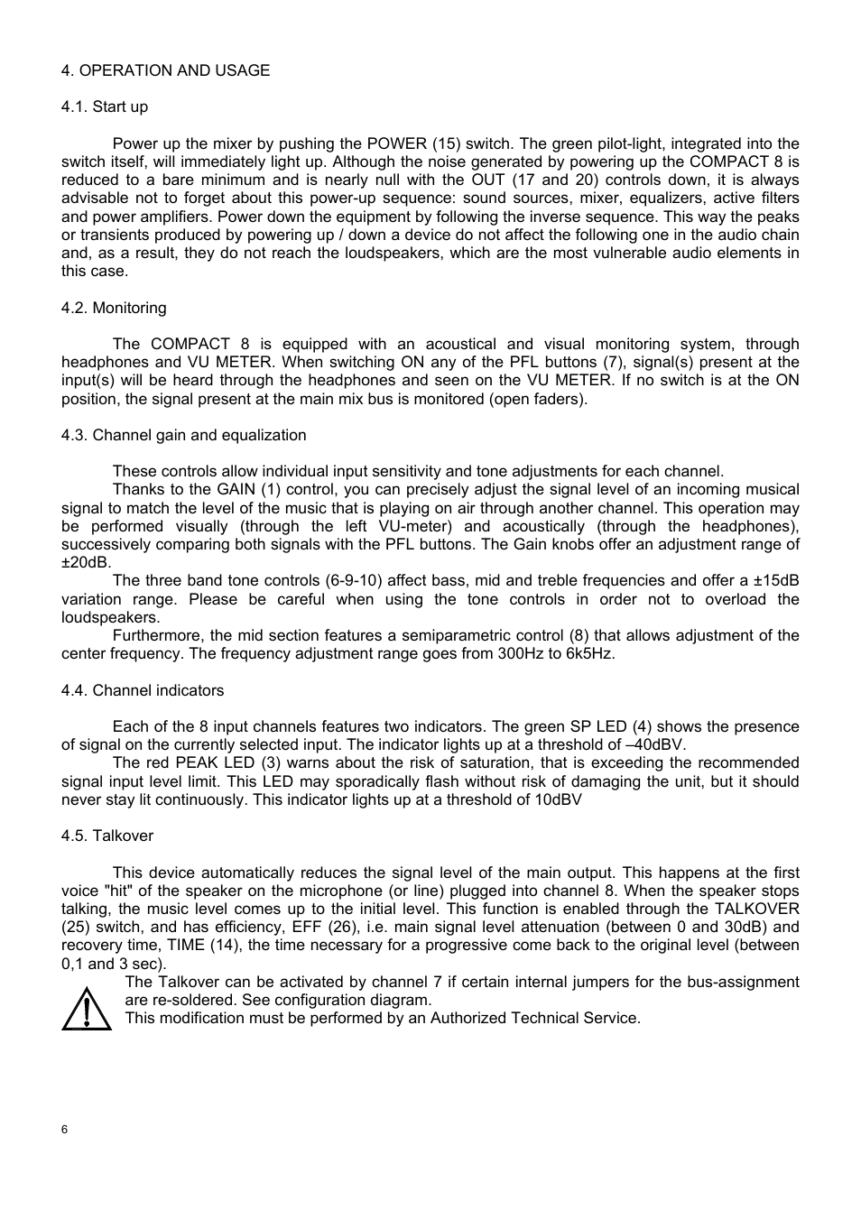 Ecler COMPACT 8 User Manual | Page 6 / 32