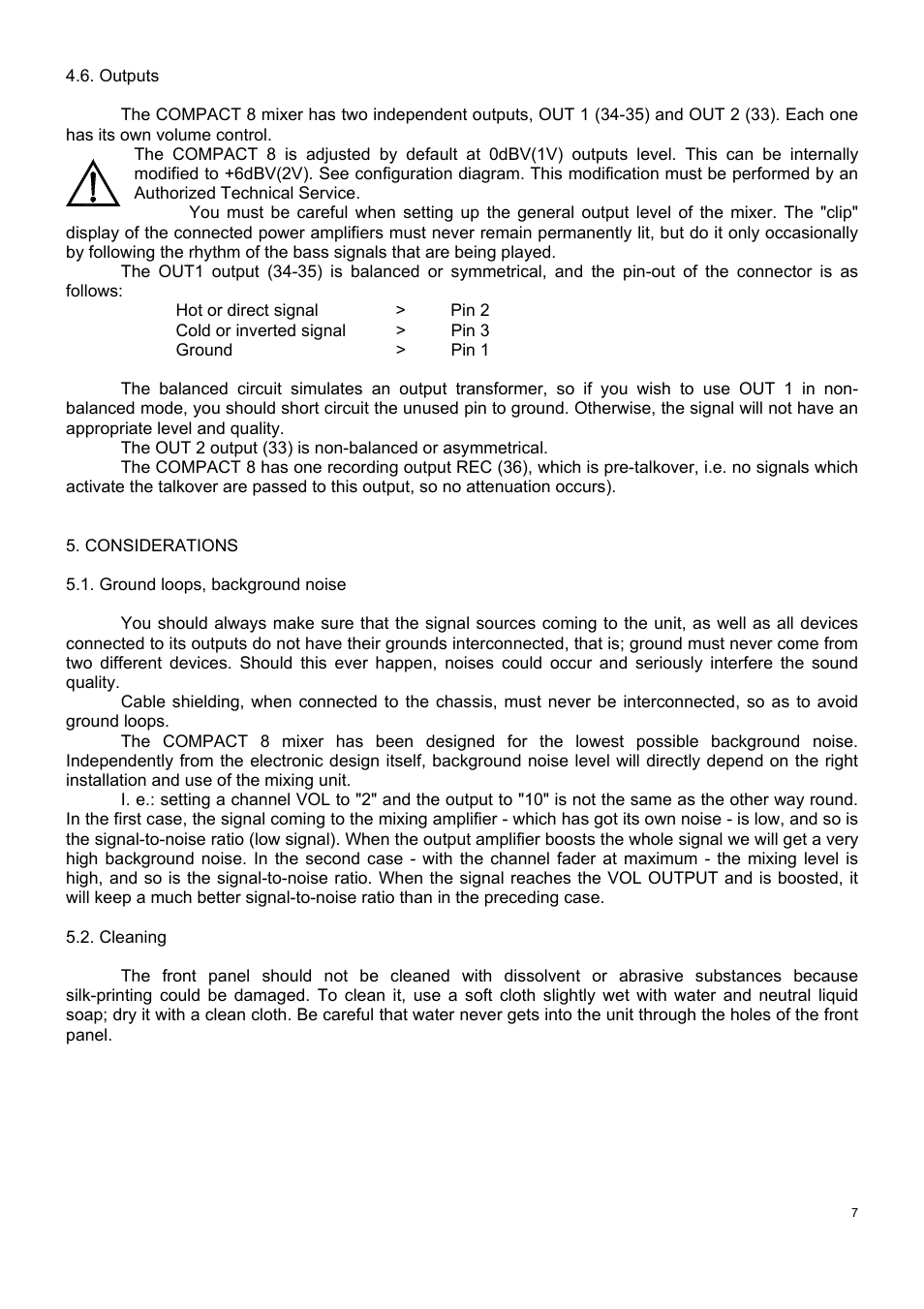 Ecler COMPACT 8 User Manual | Page 7 / 32