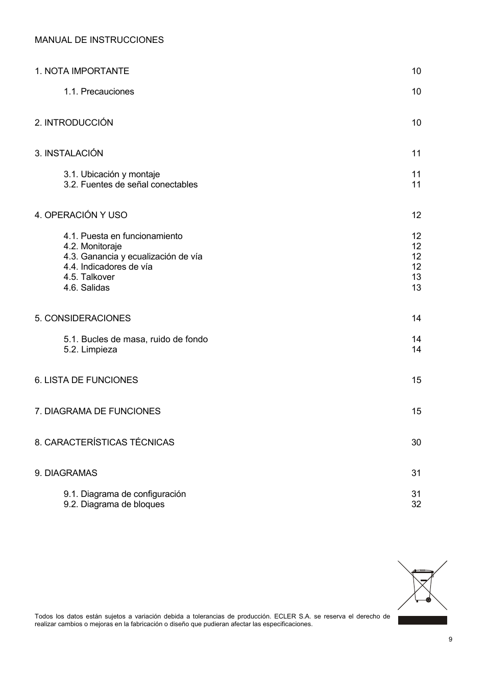 Ecler COMPACT 8 User Manual | Page 9 / 32