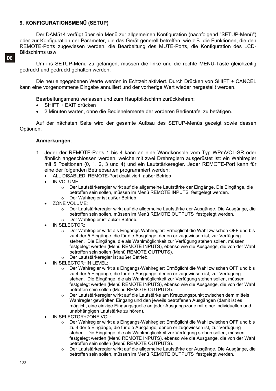 Ecler DAM514 User Manual | Page 100 / 110