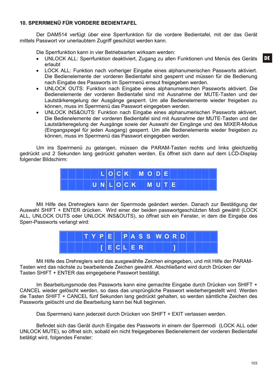 Ecler DAM514 User Manual | Page 103 / 110