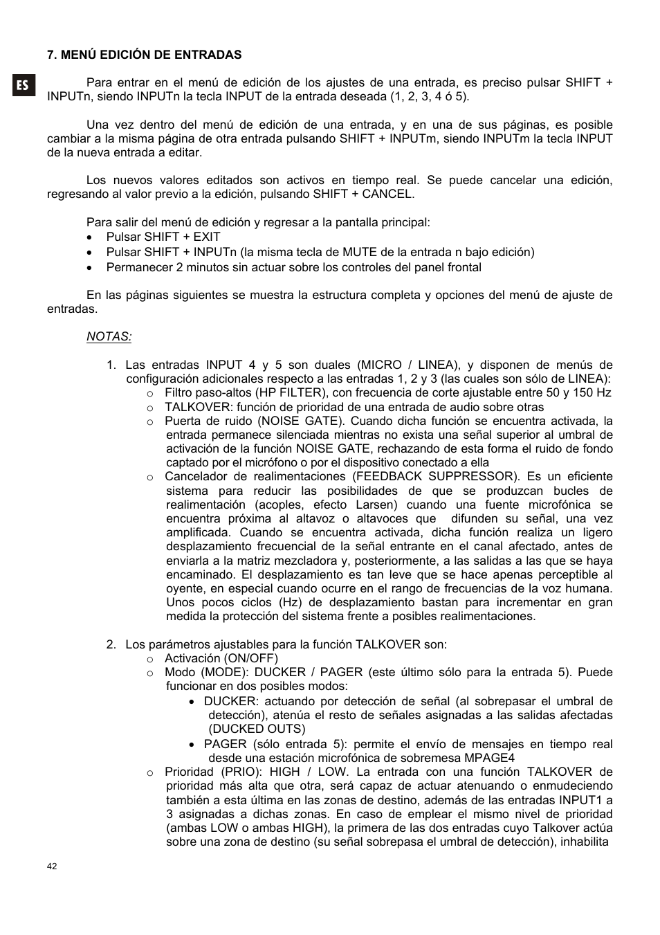 Ecler DAM514 User Manual | Page 42 / 110