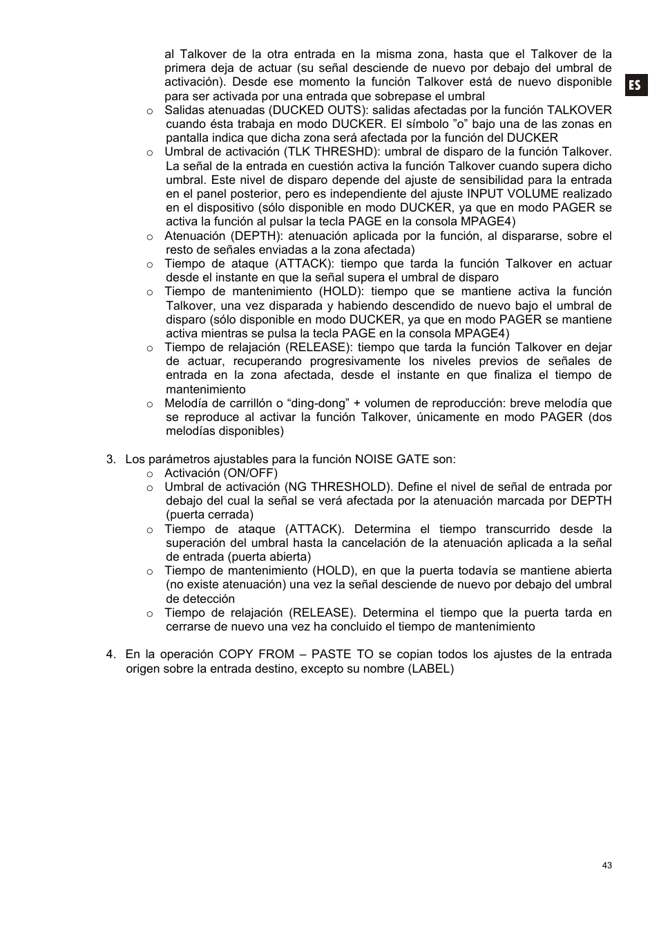 Ecler DAM514 User Manual | Page 43 / 110