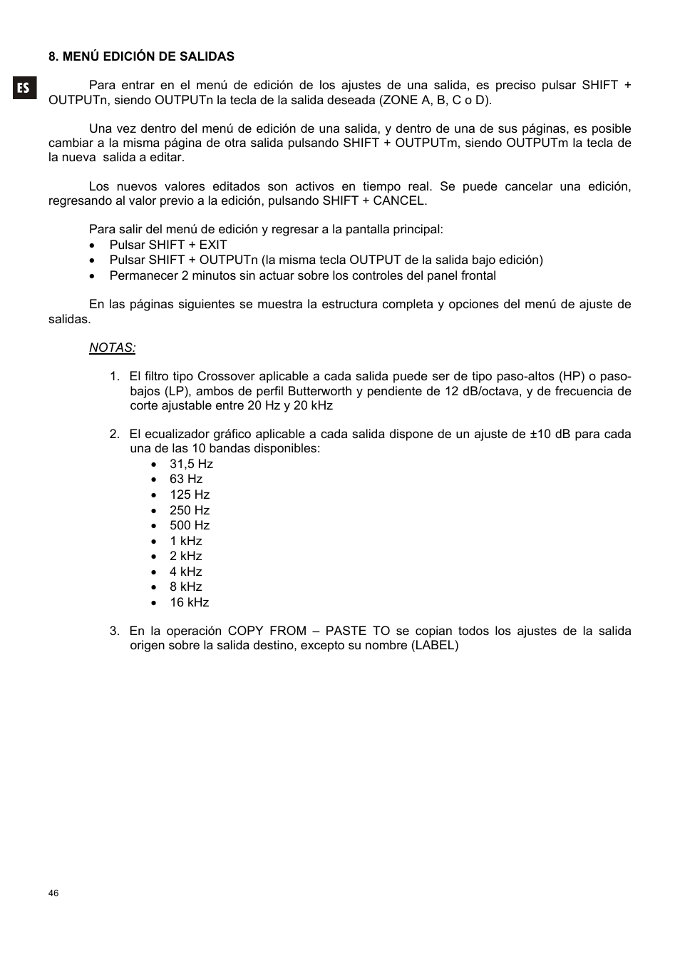 Ecler DAM514 User Manual | Page 46 / 110