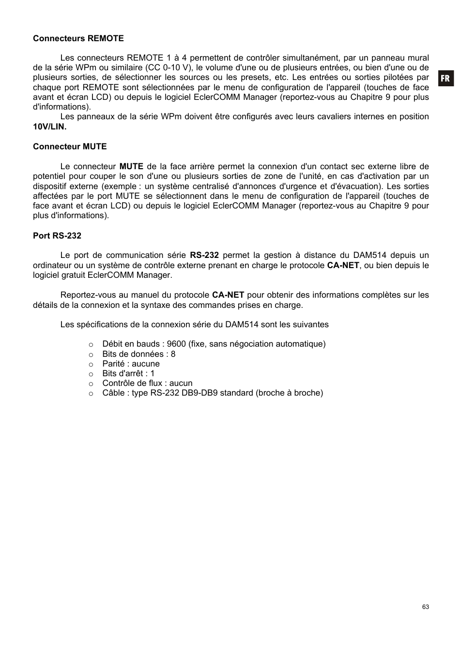 Ecler DAM514 User Manual | Page 63 / 110