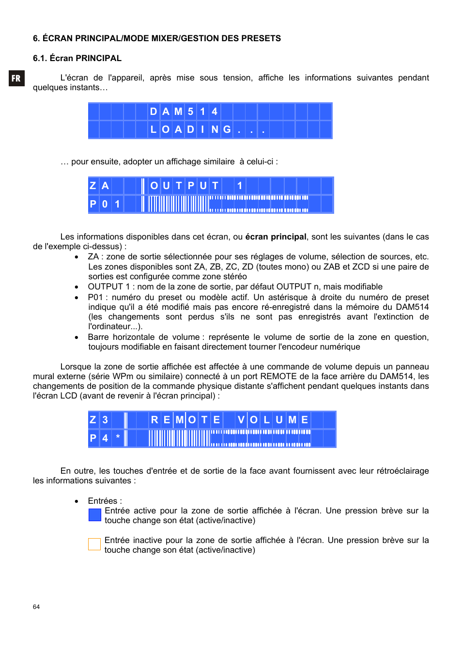 Ecler DAM514 User Manual | Page 64 / 110