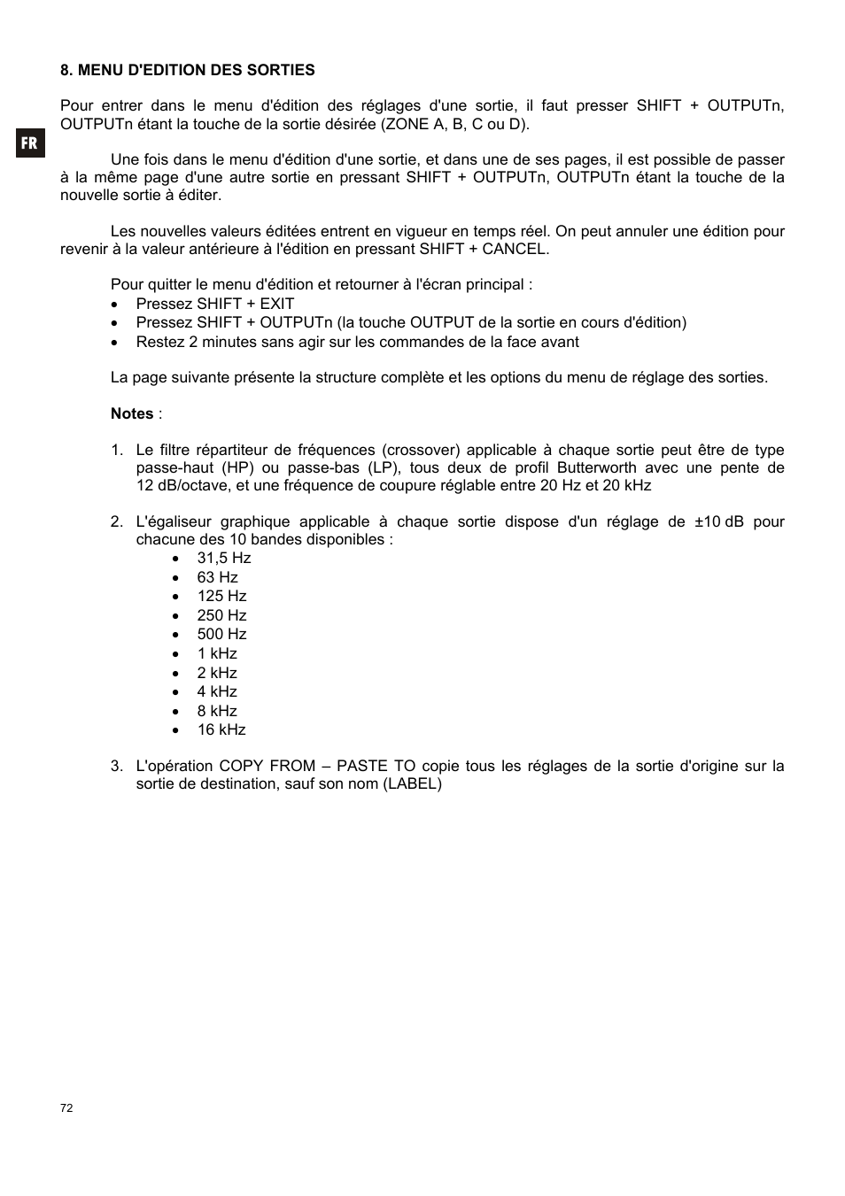 Ecler DAM514 User Manual | Page 72 / 110