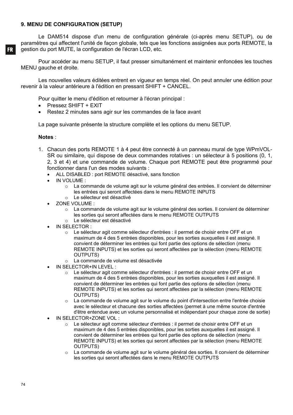 Ecler DAM514 User Manual | Page 74 / 110