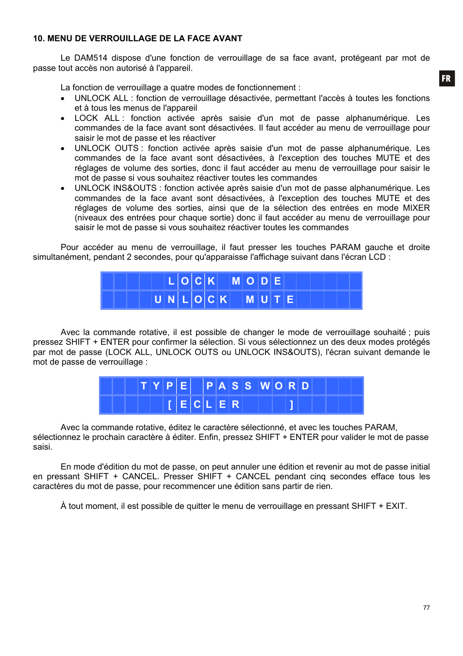 Ecler DAM514 User Manual | Page 77 / 110