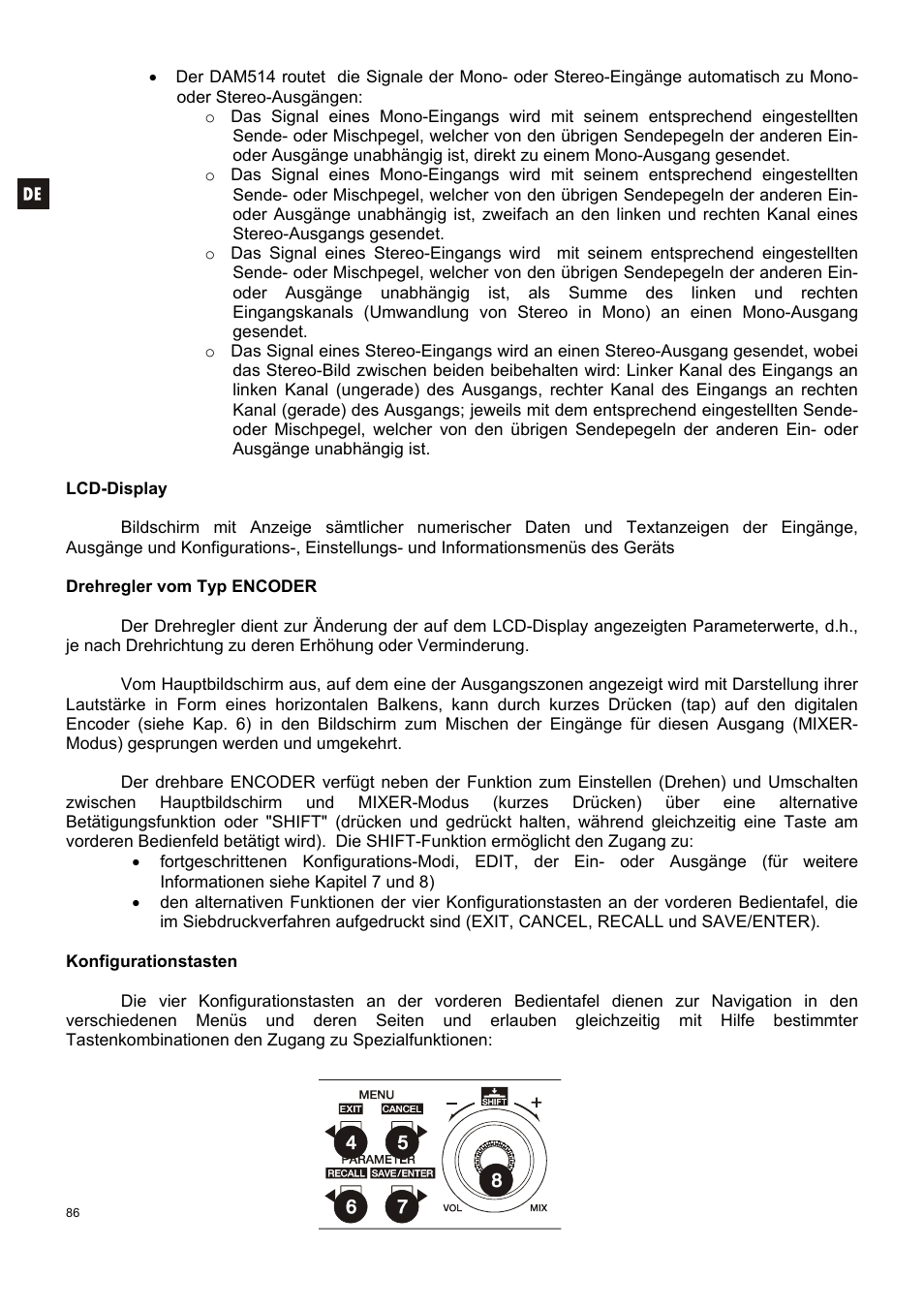 Ecler DAM514 User Manual | Page 86 / 110