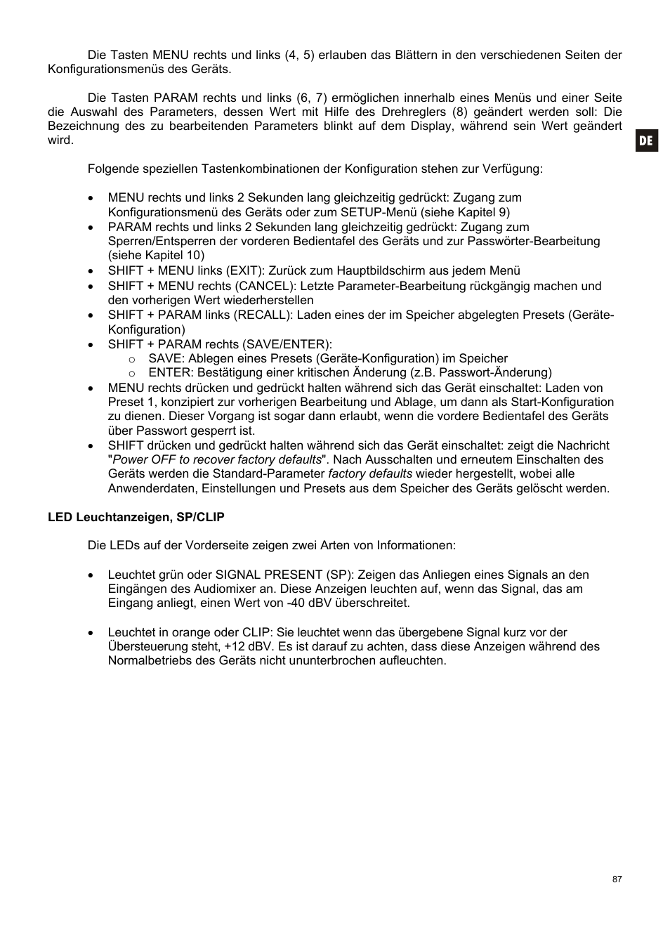 Ecler DAM514 User Manual | Page 87 / 110