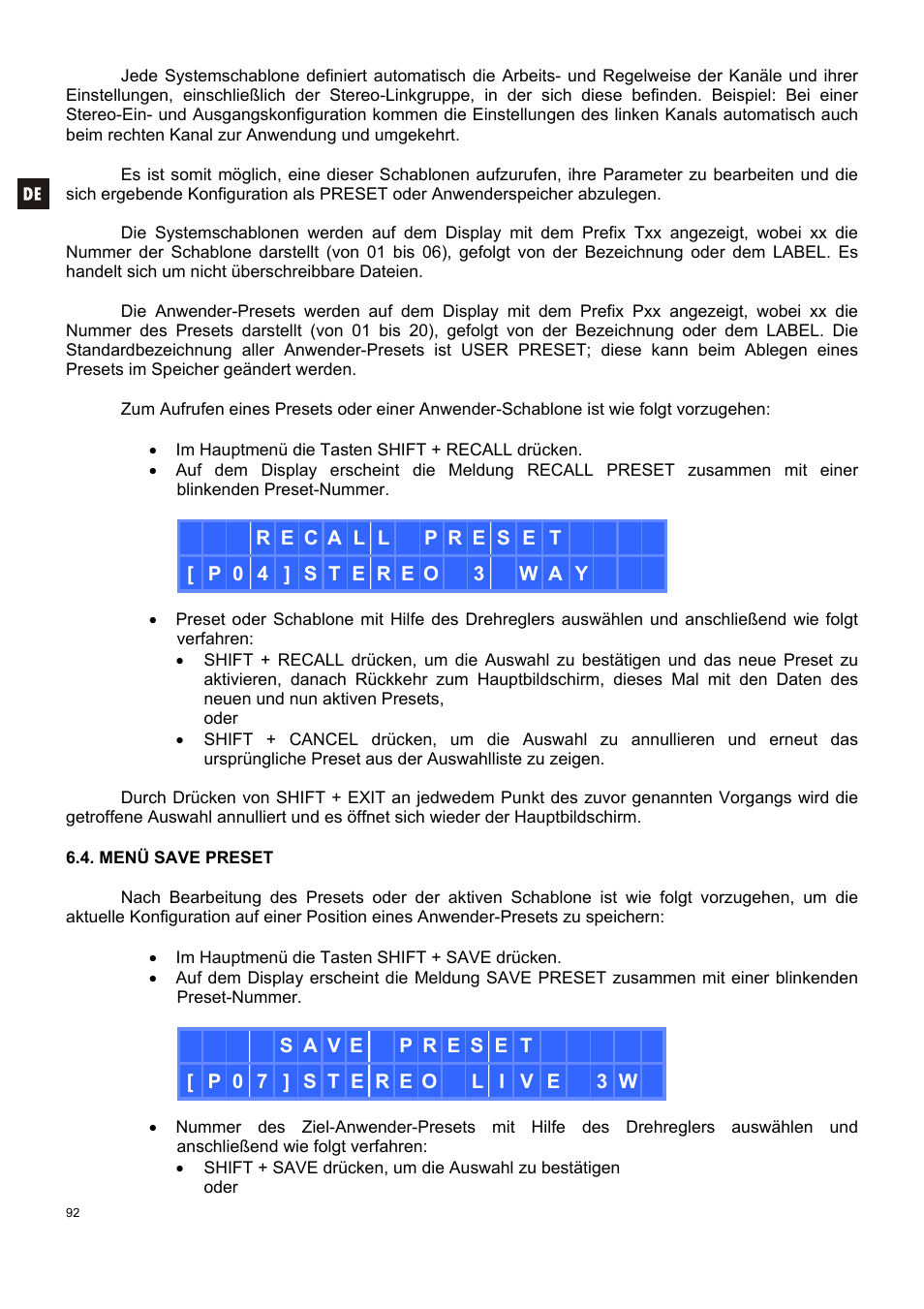 Ecler DAM514 User Manual | Page 92 / 110