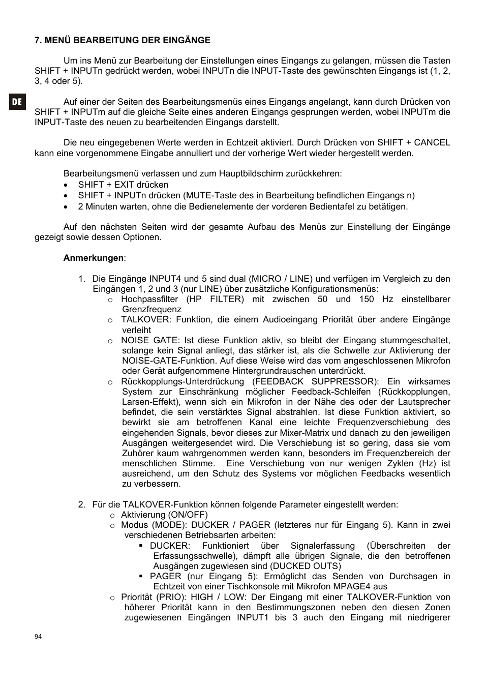 Ecler DAM514 User Manual | Page 94 / 110