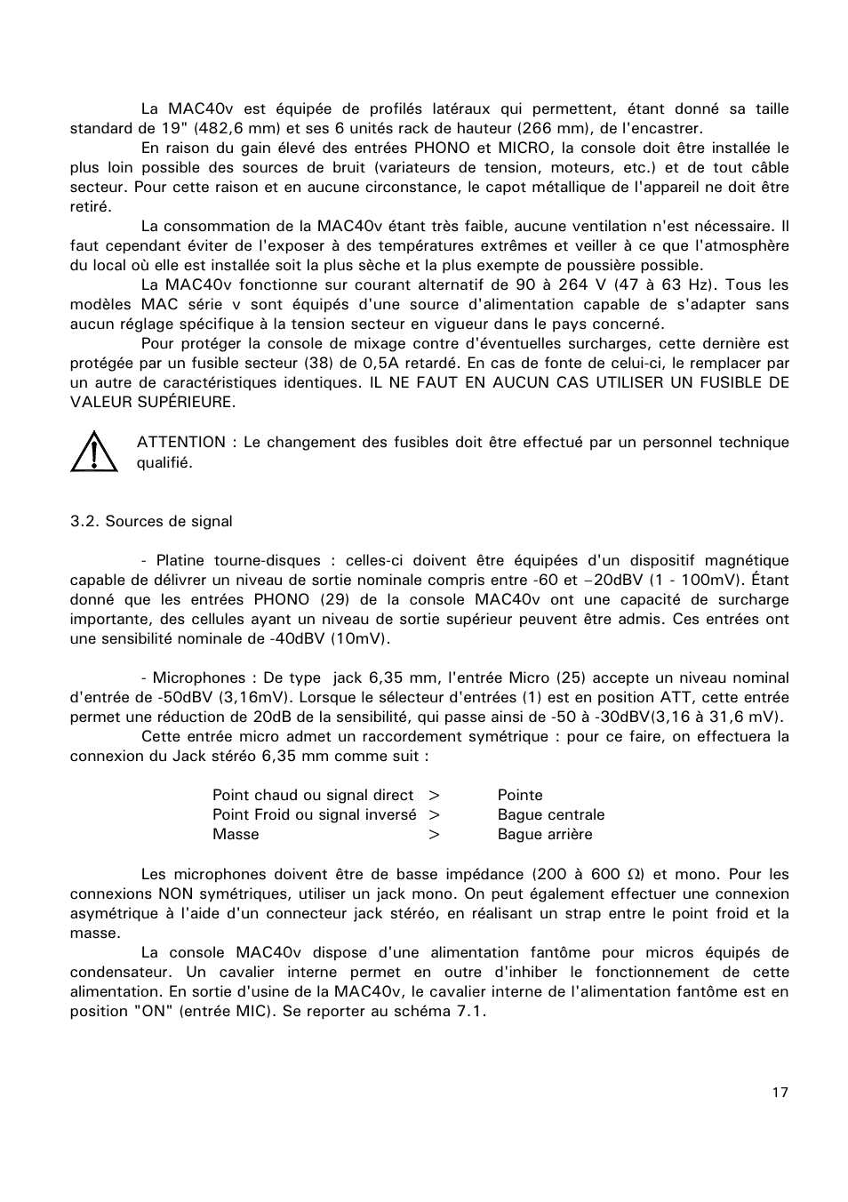 Ecler MAC40v User Manual | Page 17 / 34