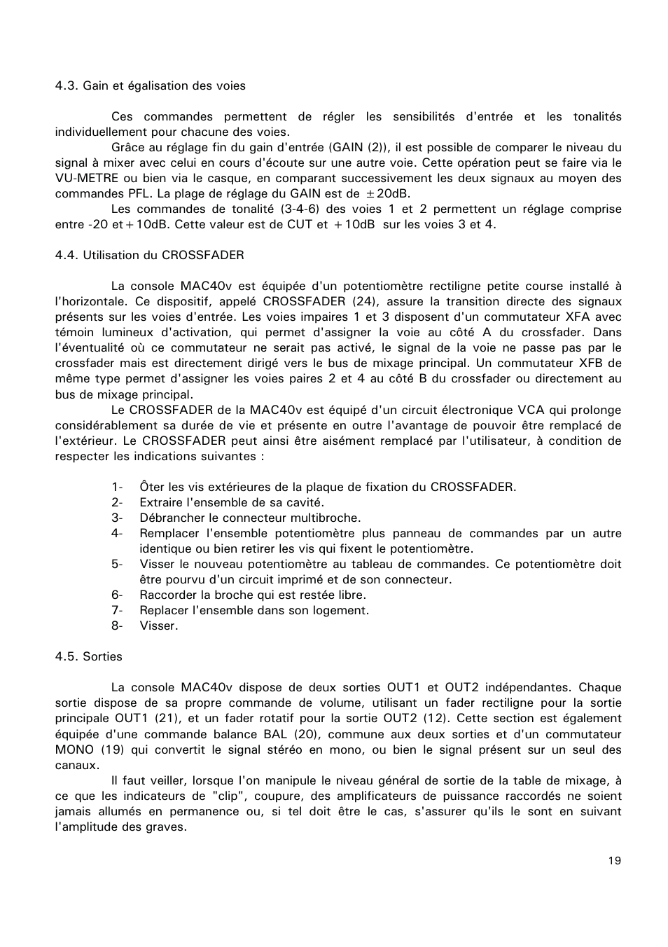 Ecler MAC40v User Manual | Page 19 / 34