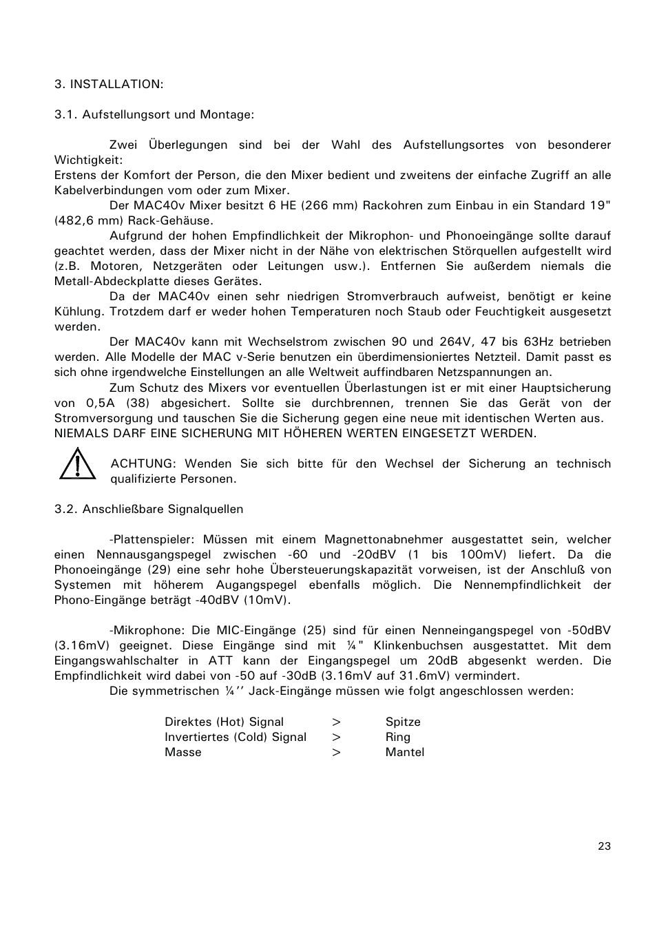 Ecler MAC40v User Manual | Page 23 / 34