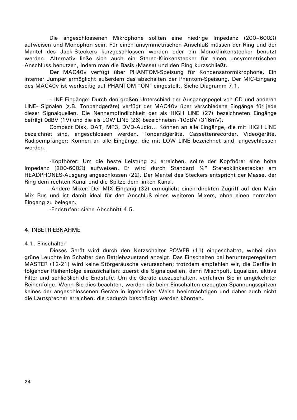 Ecler MAC40v User Manual | Page 24 / 34