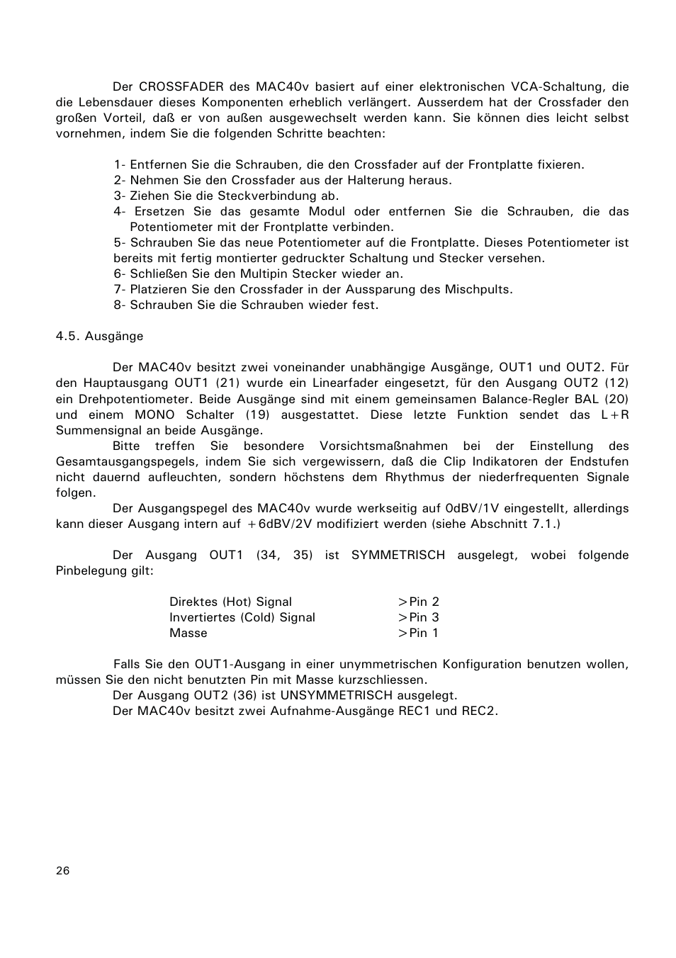 Ecler MAC40v User Manual | Page 26 / 34