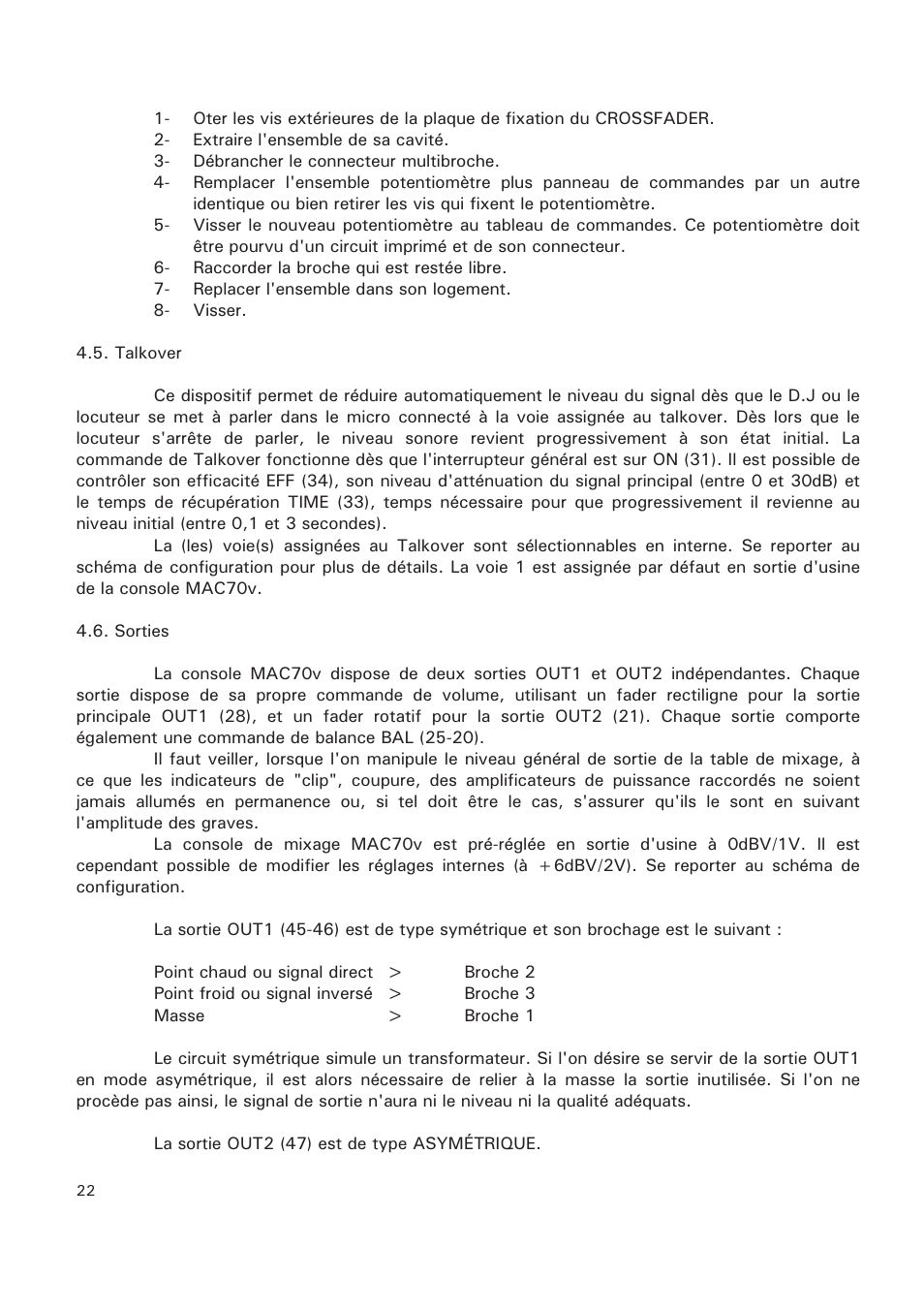 Ecler MAC70v User Manual | Page 22 / 38