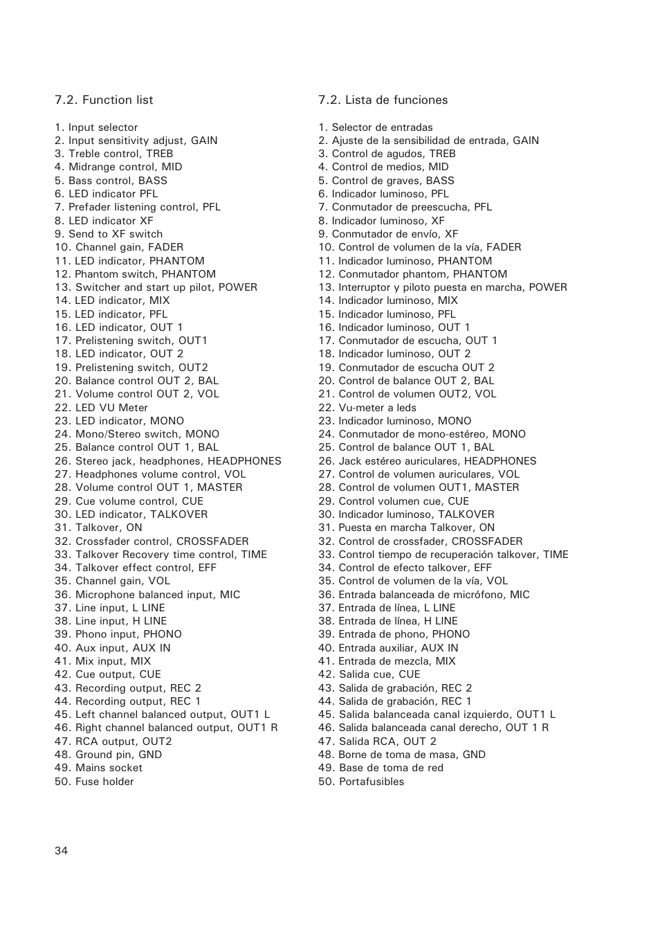 Ecler MAC70v User Manual | Page 34 / 38