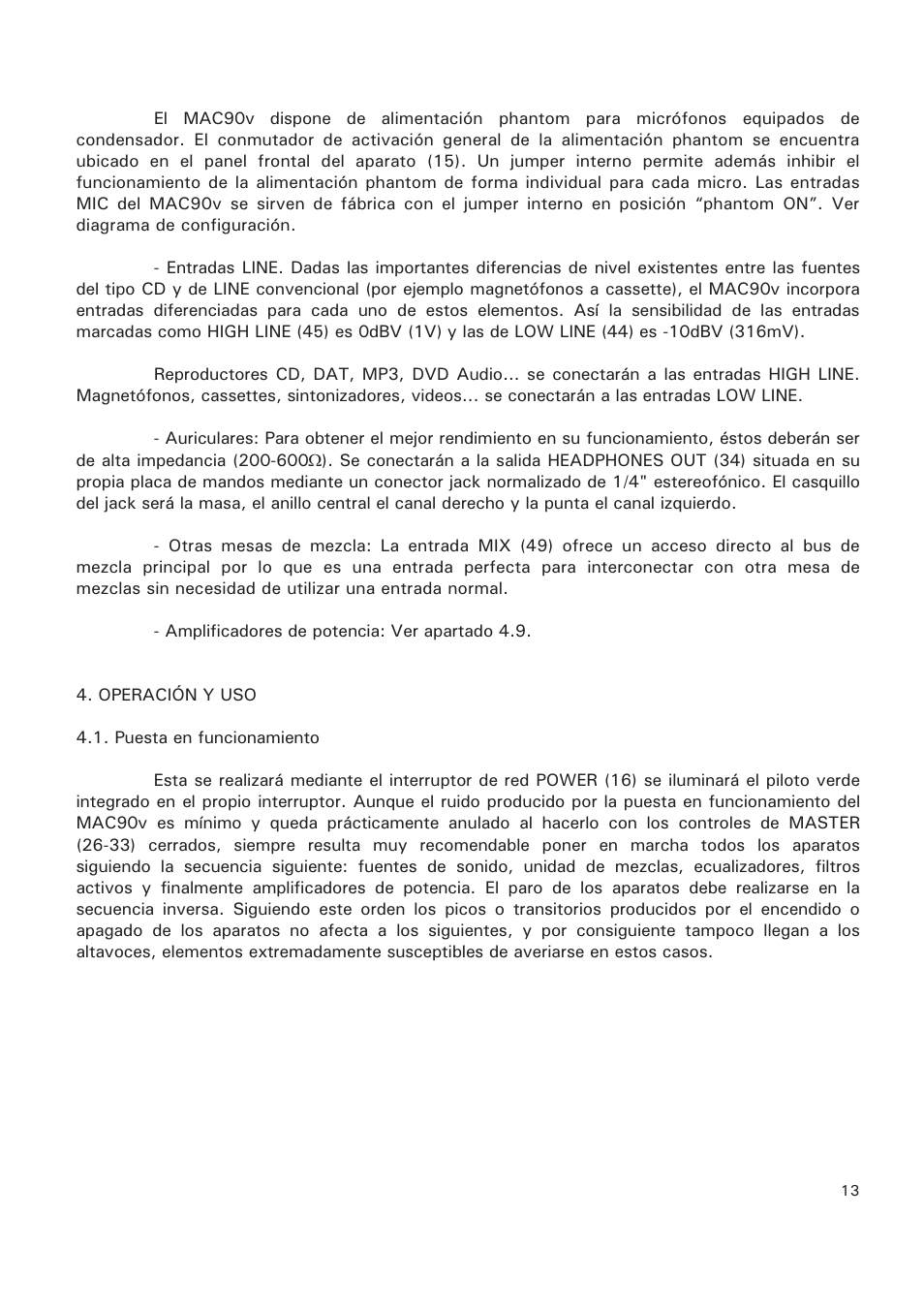 Ecler MAC90v User Manual | Page 13 / 42