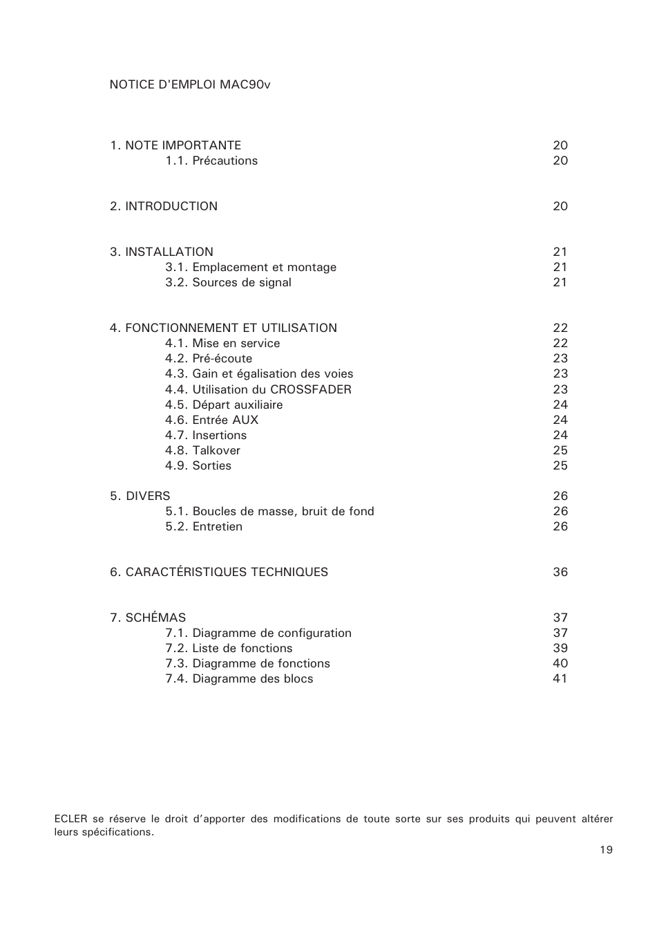 Ecler MAC90v User Manual | Page 19 / 42