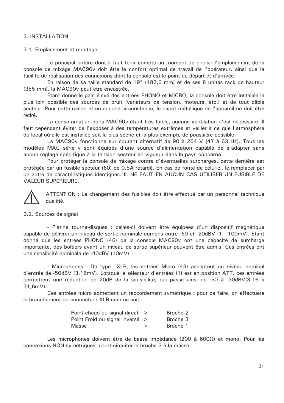 Ecler MAC90v User Manual | Page 21 / 42