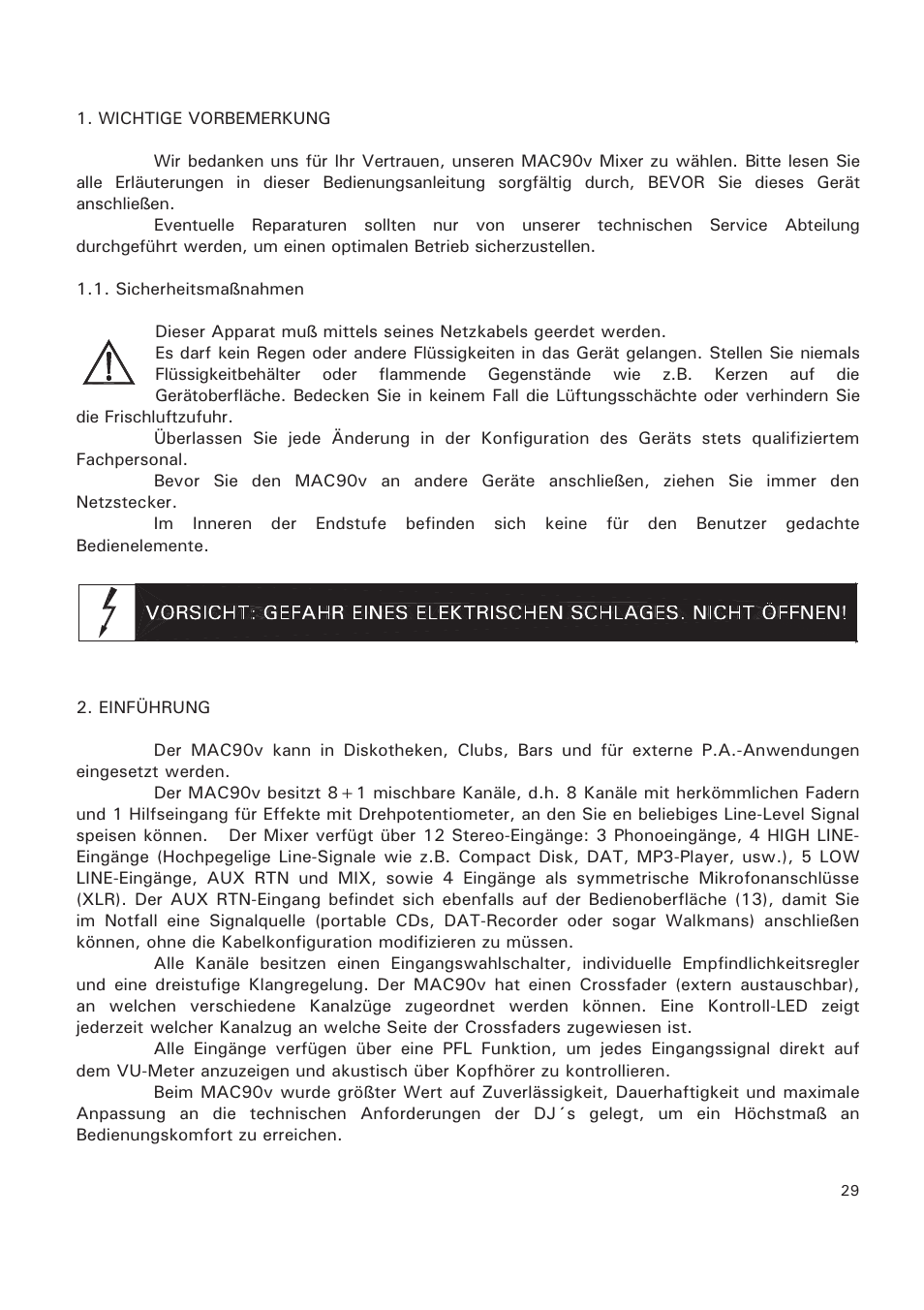 Ecler MAC90v User Manual | Page 29 / 42