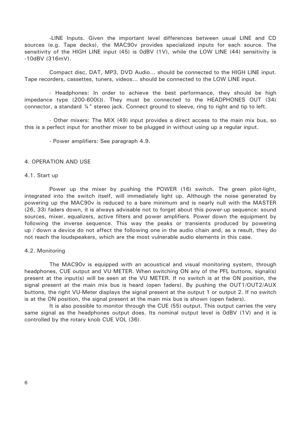 Ecler MAC90v User Manual | Page 6 / 42