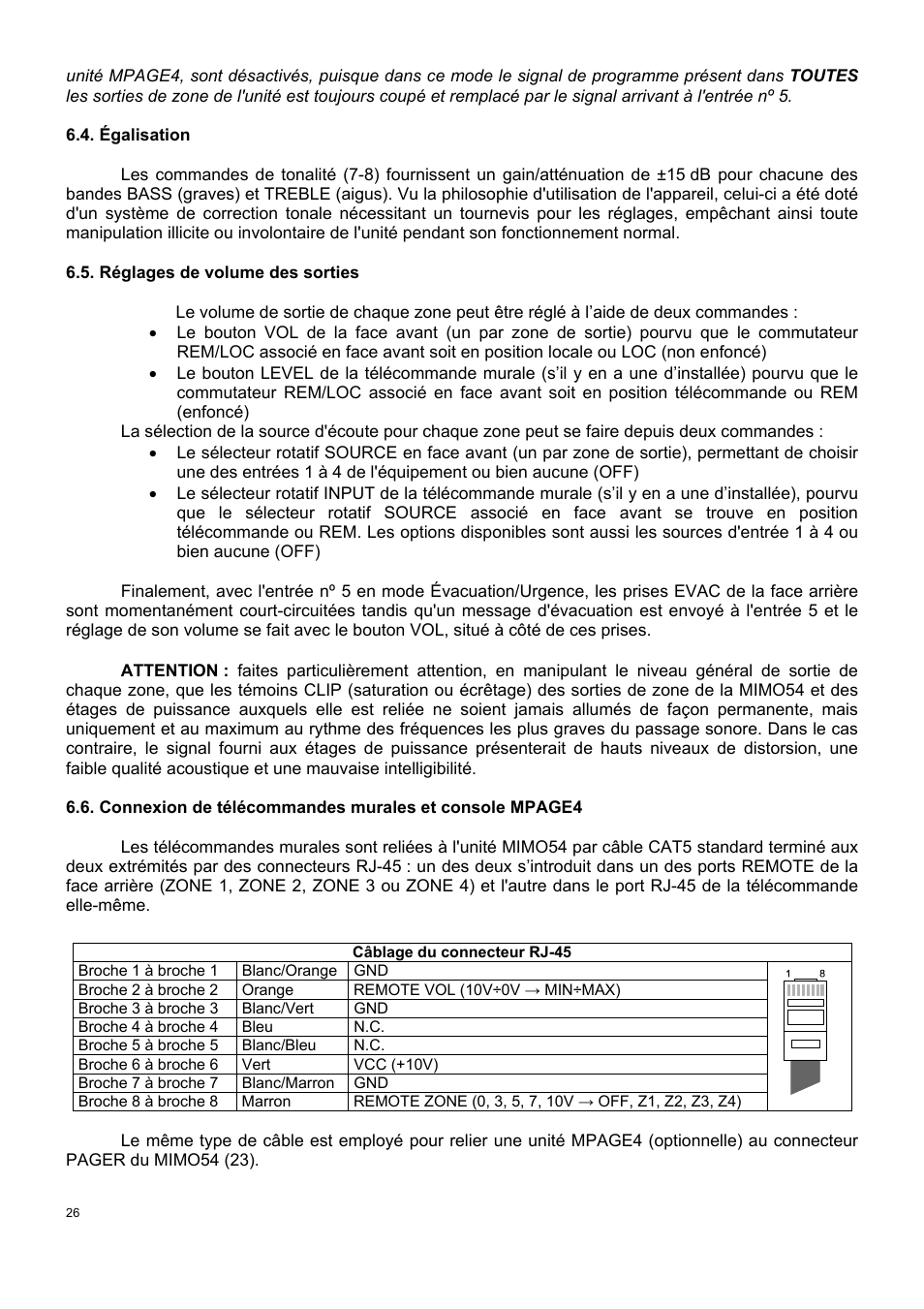 Ecler MIMO 54 User Manual | Page 26 / 44