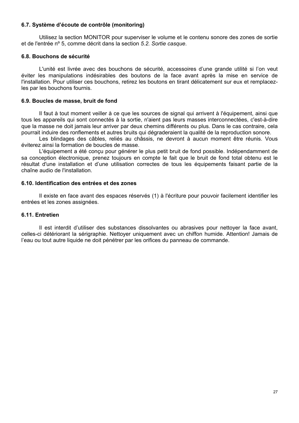 Ecler MIMO 54 User Manual | Page 27 / 44