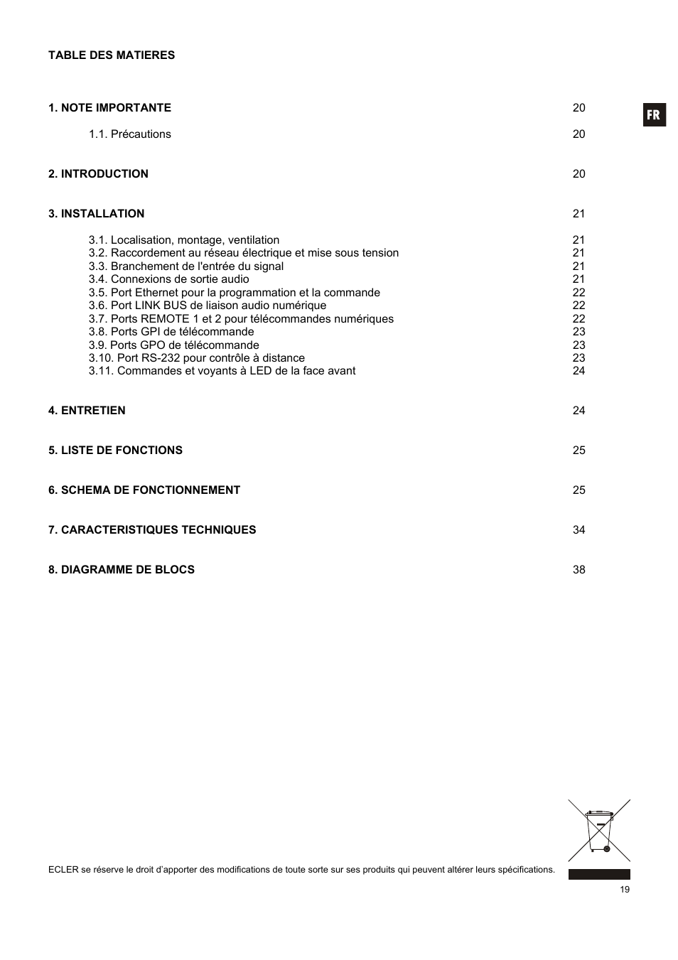 Ecler MIMO 88 User Manual | Page 19 / 40